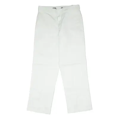 DICKIES 874 Workwear Mens Twill Trousers White Classic Straight W32 L30