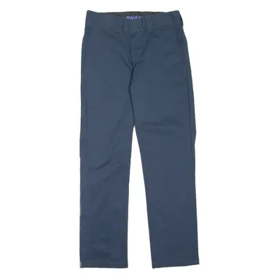 DICKIES Workwear Womens Trousers Blue Slim Straight W29 L30