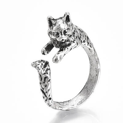 Adjustable Tibetan Style Alloy Cuff Rings