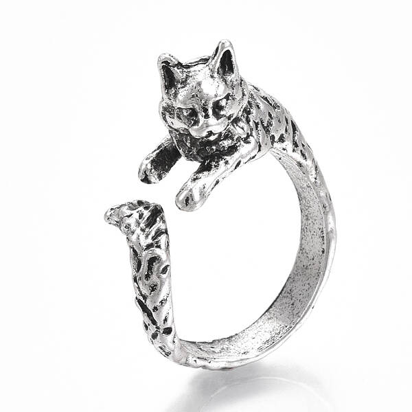 Adjustable Tibetan Style Alloy Cuff Rings