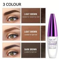 Easy Peel-Off Eyebrow GelWaterproof & Sweatproof,Long.LastingBlack or Brown Tattoo Tint, FilmForming,MediumCoverage for All S...