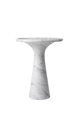 White Marble Side Table | Eichholtz Pompano Low