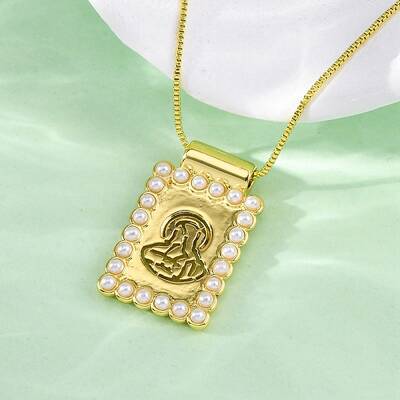 Brass Religion Pendant Necklaces