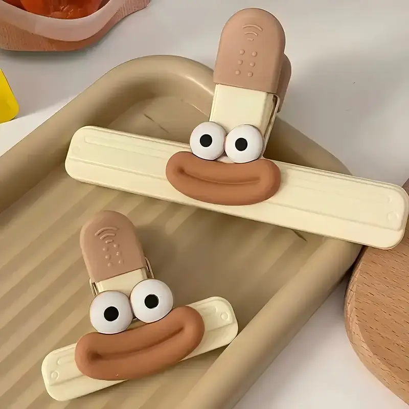 FINETOO Size Grocery Bag Clip Plastic Metal Material Clip Kitchen Storage Accessory Snacks Various Grocery Bag Sealing Clip U...