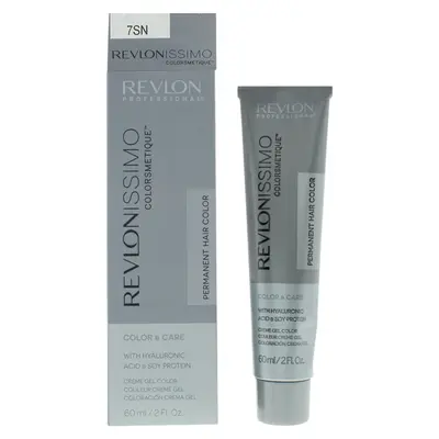 Revlon Revlonissimo Colorsmetique Acido Ialuronico Tintura Permanente per Capelli 7SN Biondo Medio 60 ml