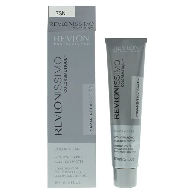 Revlon Revlonissimo Colorsmetique Acido Ialuronico Tintura Permanente per Capelli 7SN Biondo Medio 60 ml