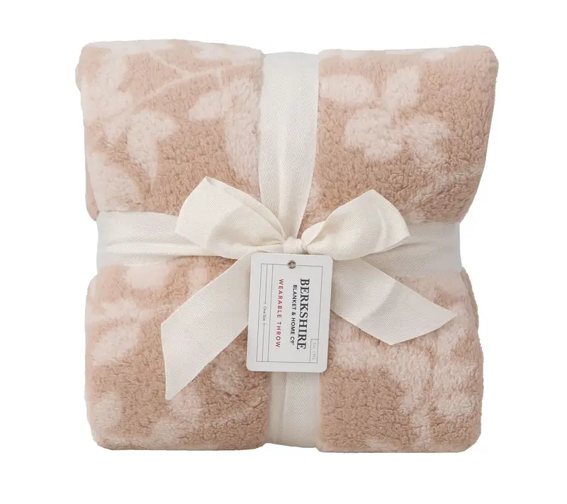 Berkshire Botanical Vine Sherpa Wearable Throw