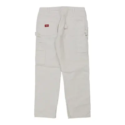 Dickies Cargo Trousers - 35W 30L White Cotton
