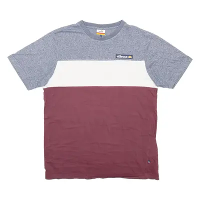 ELLESSE Mens T-Shirt Maroon L