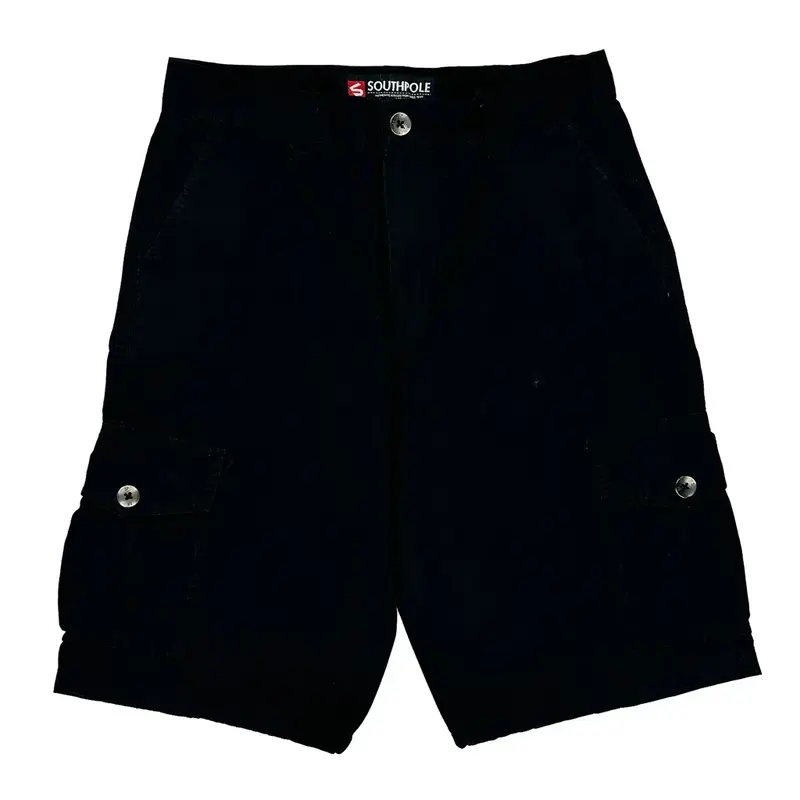 Southpole Cargo Shorts - 32? Waist Black Cotton