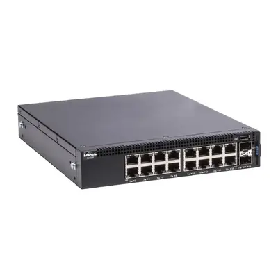 Dell 463-5909 | X-Series X1018 16 x 10/100/1000Base-T RJ-45 and 2 x SFP (mini-GBIC) Ports Layer 2 Managed Gigabit Ethernet Sw...