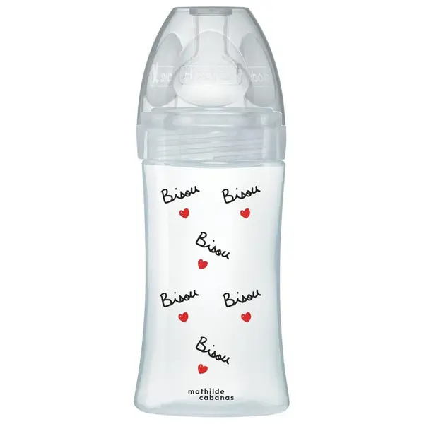 Dodie Anti-Colic Baby Bottle Teat Plate - 0-6 Months - Capacity 2 - Bacio - Mathilde Cabanas Collection - 270mL