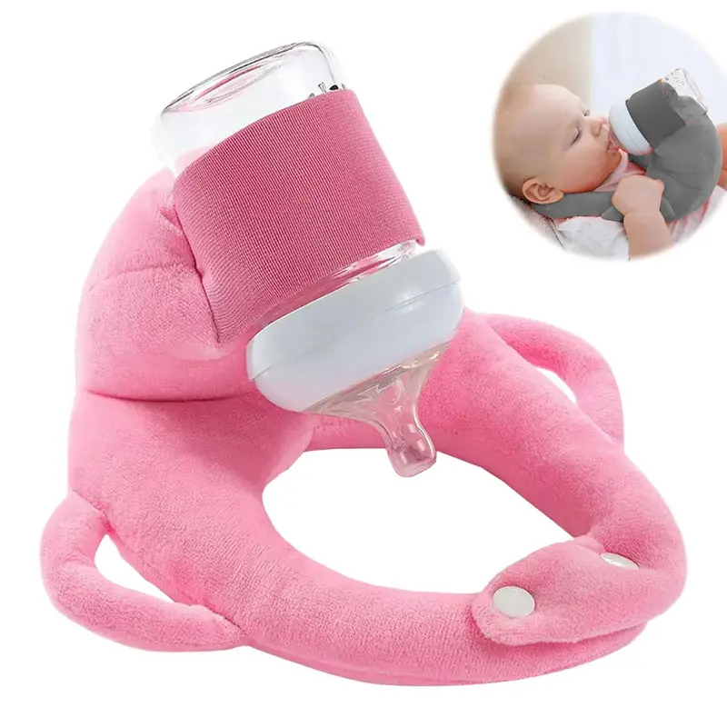 Newborn Baby Breastfeeding Pillow, Hands-Free Bottle Holder & Self-Feeding Support Cushion, Perfect for Convenient Nursing & ...
