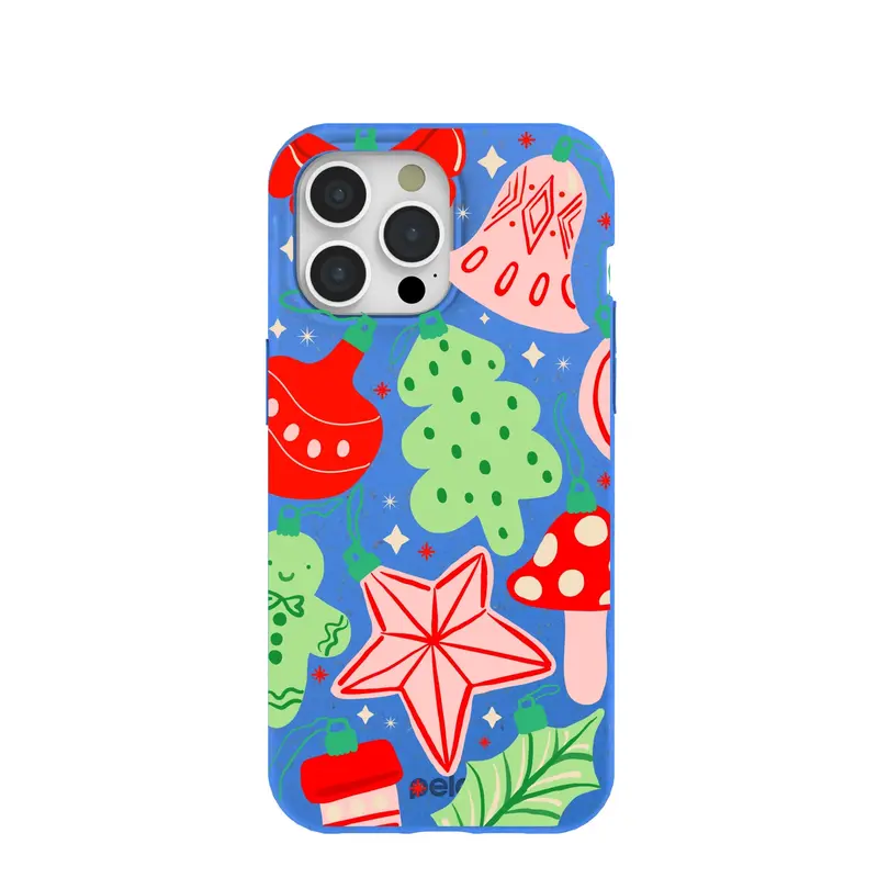 Electric Blue Festive Flair iPhone 15 Pro Max Case