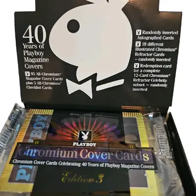 Playboy Edition 3 1997 Pack Factory Sealed - 40 Years of Playboy Magazine Covers with Unique Autographed Cards and Reflector ...