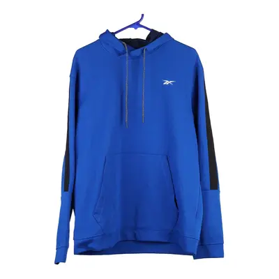 Reebok Hoodie - Large Blue Polyester