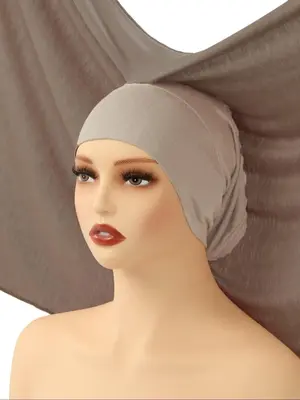 Women's Solid Color Wide Band Hijab, Casual Fit Soft Comfortable Long Scarf for Daily Wear, Fashion Accessories for Women & G...