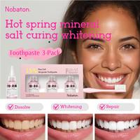 Nobaton Powdered salt 1.5% Whitening Toothpaste，24h Fresh Breath, Enamel Repair, Gum Health, Stain Eraseryellow teeth，Den...