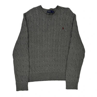 Ralph Lauren Jumper - XL Grey Cotton