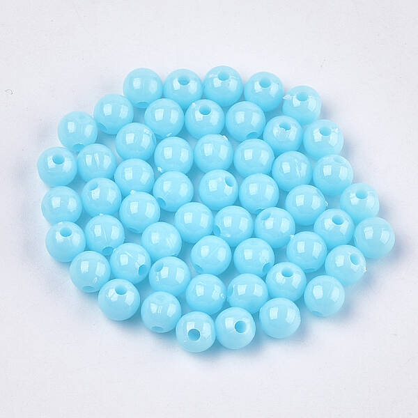 Opaque Plastic Beads