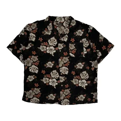 George Hawaiian Shirt - XL Black Viscose