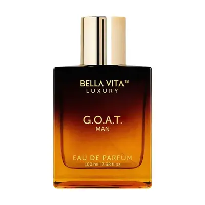 BellaVita Luxury's G.O.A.T. Man | Eau De Parfum (EDP) | Bergamot, Amber & Vetiver | Woody & Musky | Long Lasting | Cruelty F...