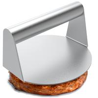 Stainless Steel Burger Press, 1 Count Round Smash Burger Press, Non-stick Smasher Hamburger Press, Patty Maker for Flat Top G...