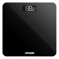 OPUMP Digital Bathroom Scale with LED Display, Maximum Load Capacity 400 lbs/180kg, Healthcare Use, Accurate to 0.1lb