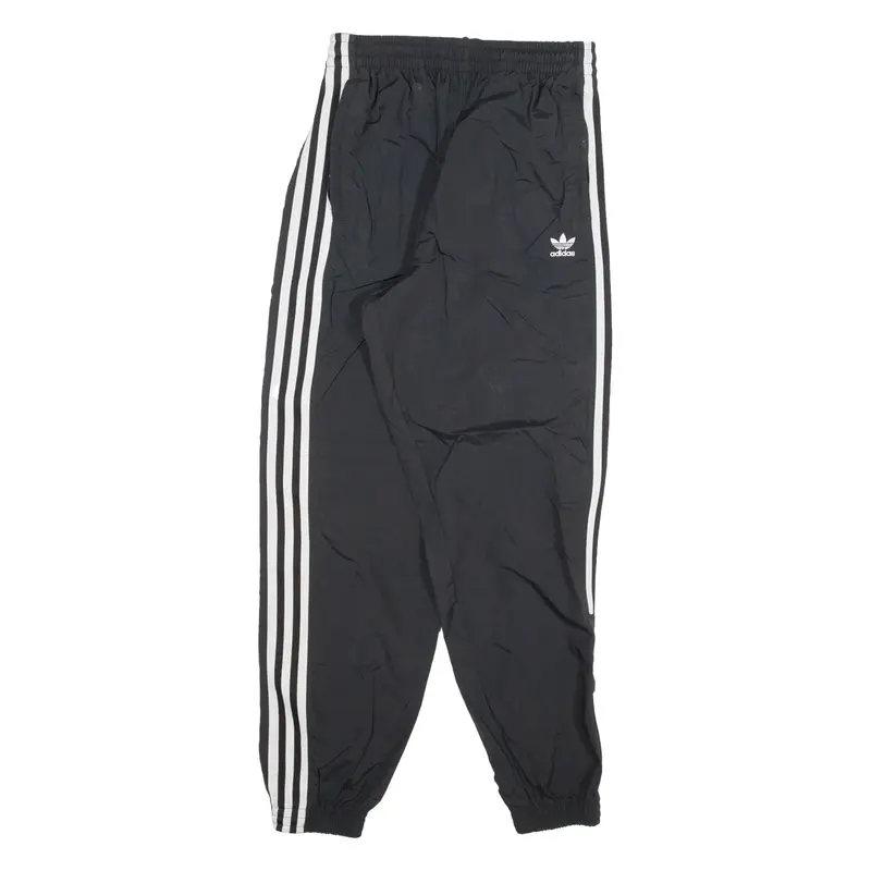 ADIDAS Womens Joggers Black Tapered UK 8 W24 L28