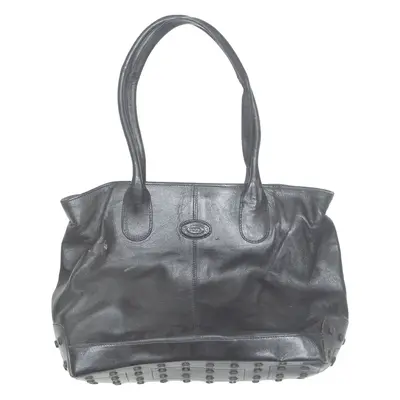 TODS Womens Shoulder Bag Black Leather