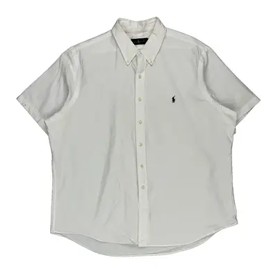 Ralph Lauren Short Sleeve Shirt - 2XL White Cotton