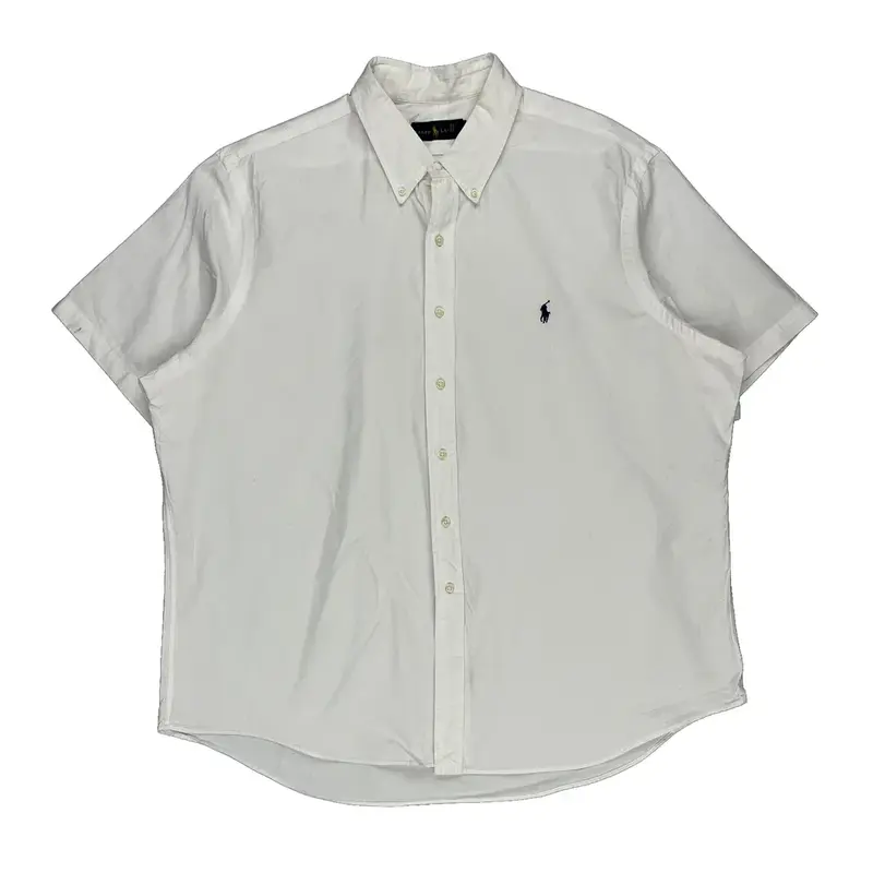 Ralph Lauren Short Sleeve Shirt - 2XL White Cotton