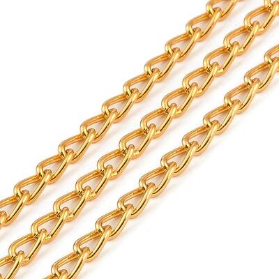 Rack Plating Aluminium Curb Chain