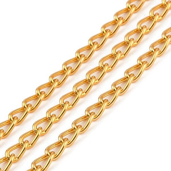 Rack Plating Aluminium Curb Chain