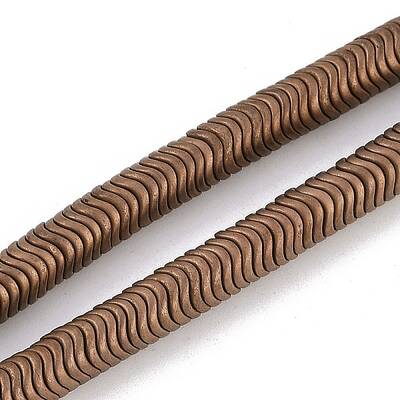 Electroplated Synthetic Non-magnetic Hematite Beads Strands
