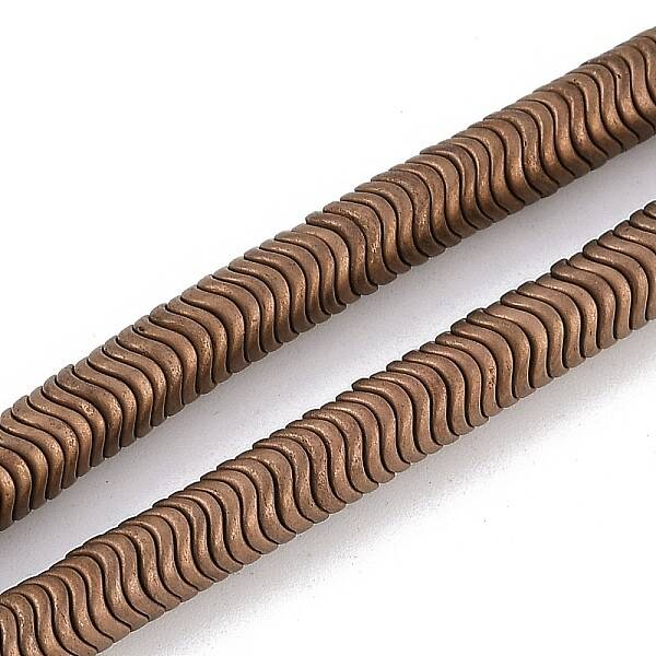 Electroplated Synthetic Non-magnetic Hematite Beads Strands