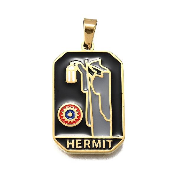 Tarot 304 Stainless Steel Enamel Pendants