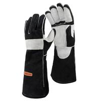 YESWELDER 16 Inches 932℉ Leather Forge MIG Welding Gloves with Kevlar Stitching and Palm Reinforcements, Heat Resistant Saf...
