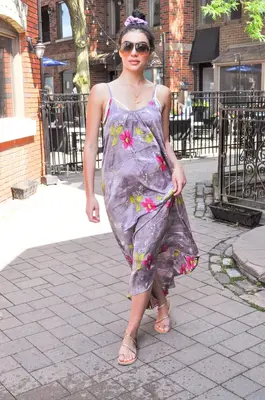 Destination dress - Upcycled | Size: M/L | Color: Earth tones