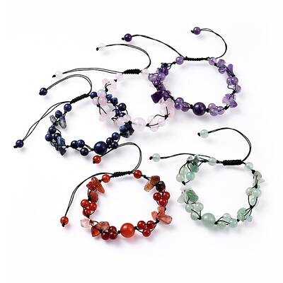 Adjustable Nylon Cord Braided Bead Bracelets