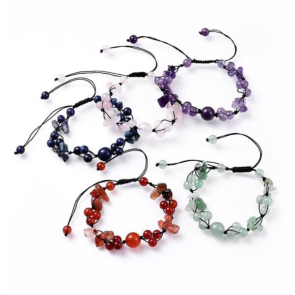 Adjustable Nylon Cord Braided Bead Bracelets