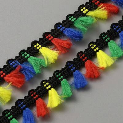 Nylon Fringe Tassel Lace Ribbon