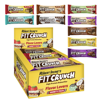 FITCRUNCH Snack Size Protein Bars, Designed by Robert Irvine, 6-Layer Baked Bar, Gluten Free & Soft Cake Core (9 Count, Flavo...