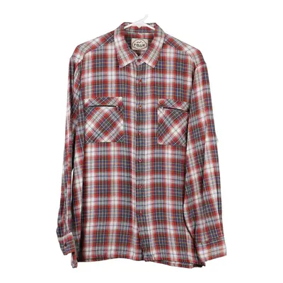 Follie Checked Flannel Shirt - XL Red Cotton