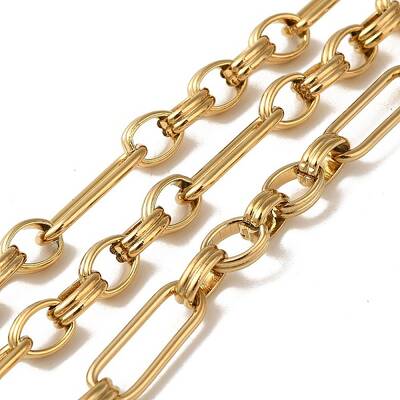 Ion Plating(IP) 304 Stainless Steel Rectangle Link Chains