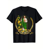 Crewneck T-Shirt San Judas de Tadeo: Mexico's Defender of Lost Causes T-Shirt100% Cotton