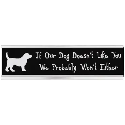 Dog Life Desk Sign - Poop Happens