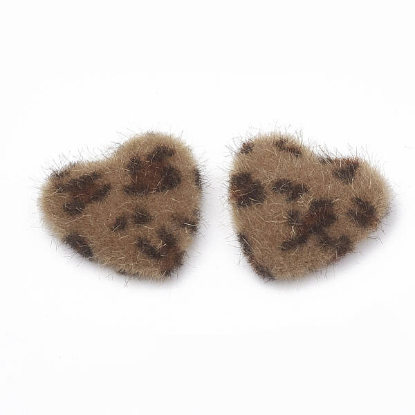 Faux Mink Fur Covered Cabochons