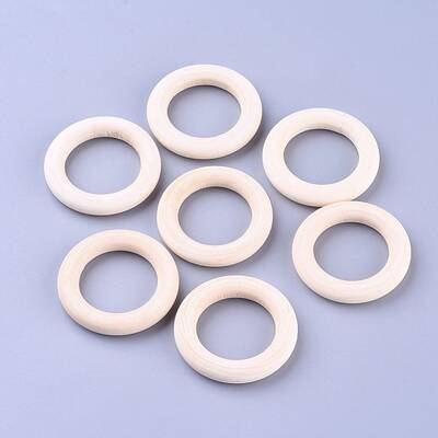 Unfinished Wood Linking Rings