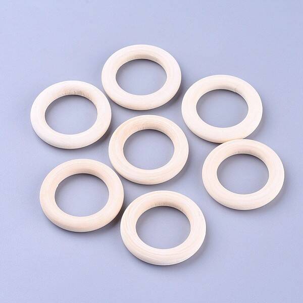 Unfinished Wood Linking Rings